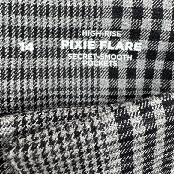 Old Navy Womens Pixie Flare High Rise Tartan Plaid Trouser Pants Sz. 14 NEW - Picture 7 of 12